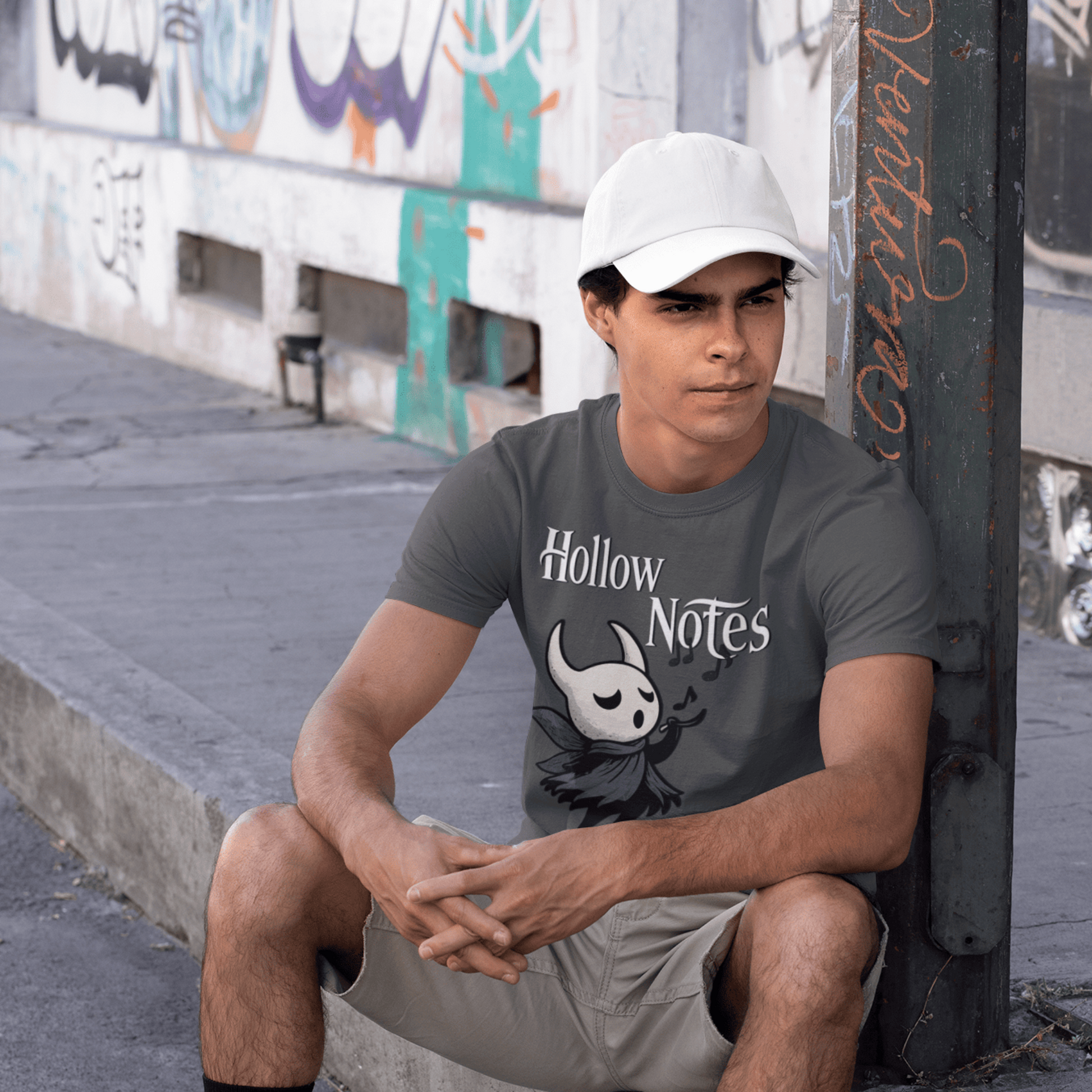 Hollow Notes T-Shirt – Cute Minimalist Fan Art Design – fan-made gamer merch by GenioGoods