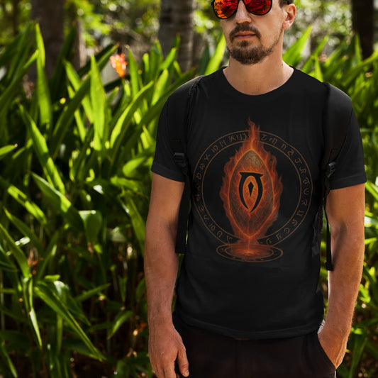 T-shirt Oblivion Gate – Symbole ardent de Tamriel