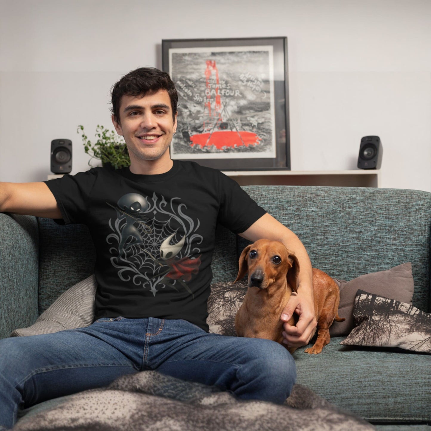 Hornet Hollow Knight Shirt – Silksong Battle Web Art – fan-made gamer merch by GenioGoods