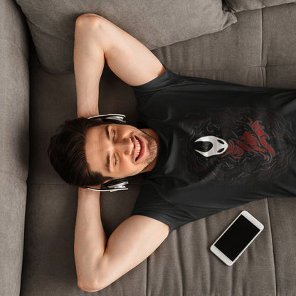 Hollow Knight Silksong Tee – Hornet Dark Flame Art – fan-made gamer merch by GenioGoods