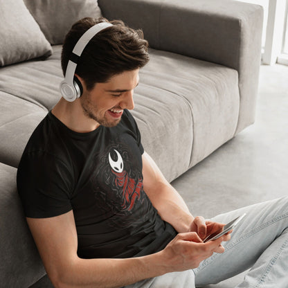 Hollow Knight Silksong Tee – Hornet Dark Flame Art – fan-made gamer merch by GenioGoods