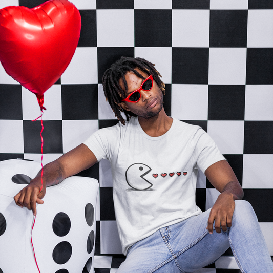 Arcade Couple T-Shirt – Player Side – original gamer merch by GenioGoods