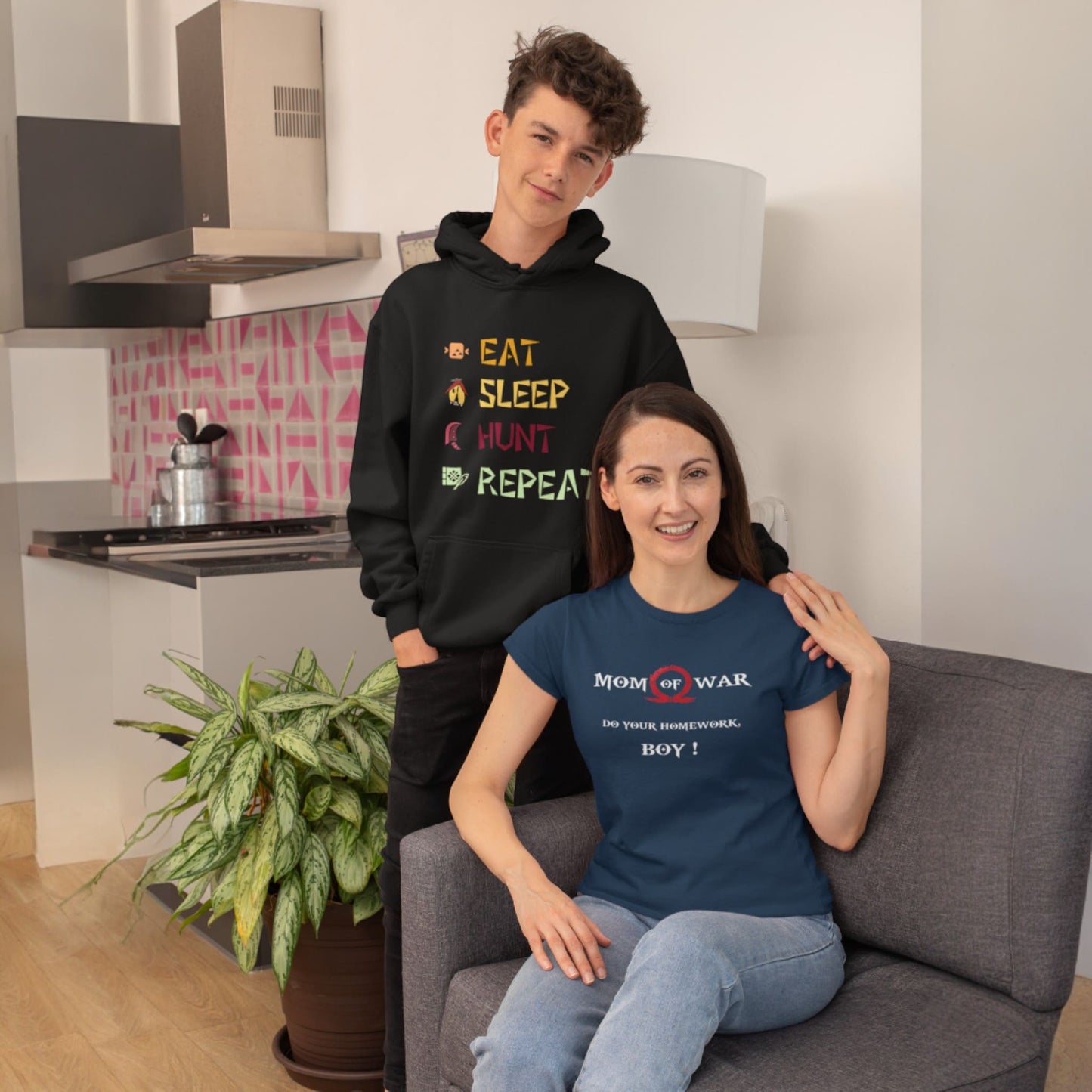 Mom of War T-Shirt – Gamer Parody Tee for Epic Moms