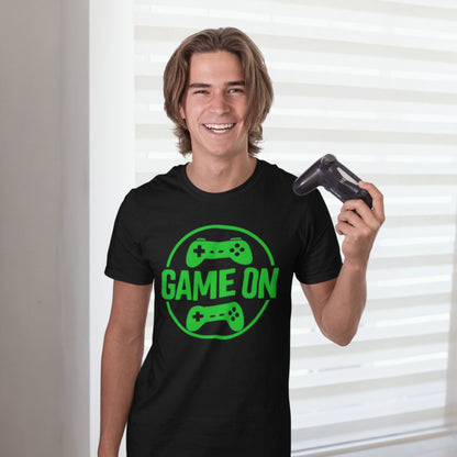 Game On T-Shirt – Unisex Cotton Tee for True Gamers – fan-made gamer merch by GenioGoods