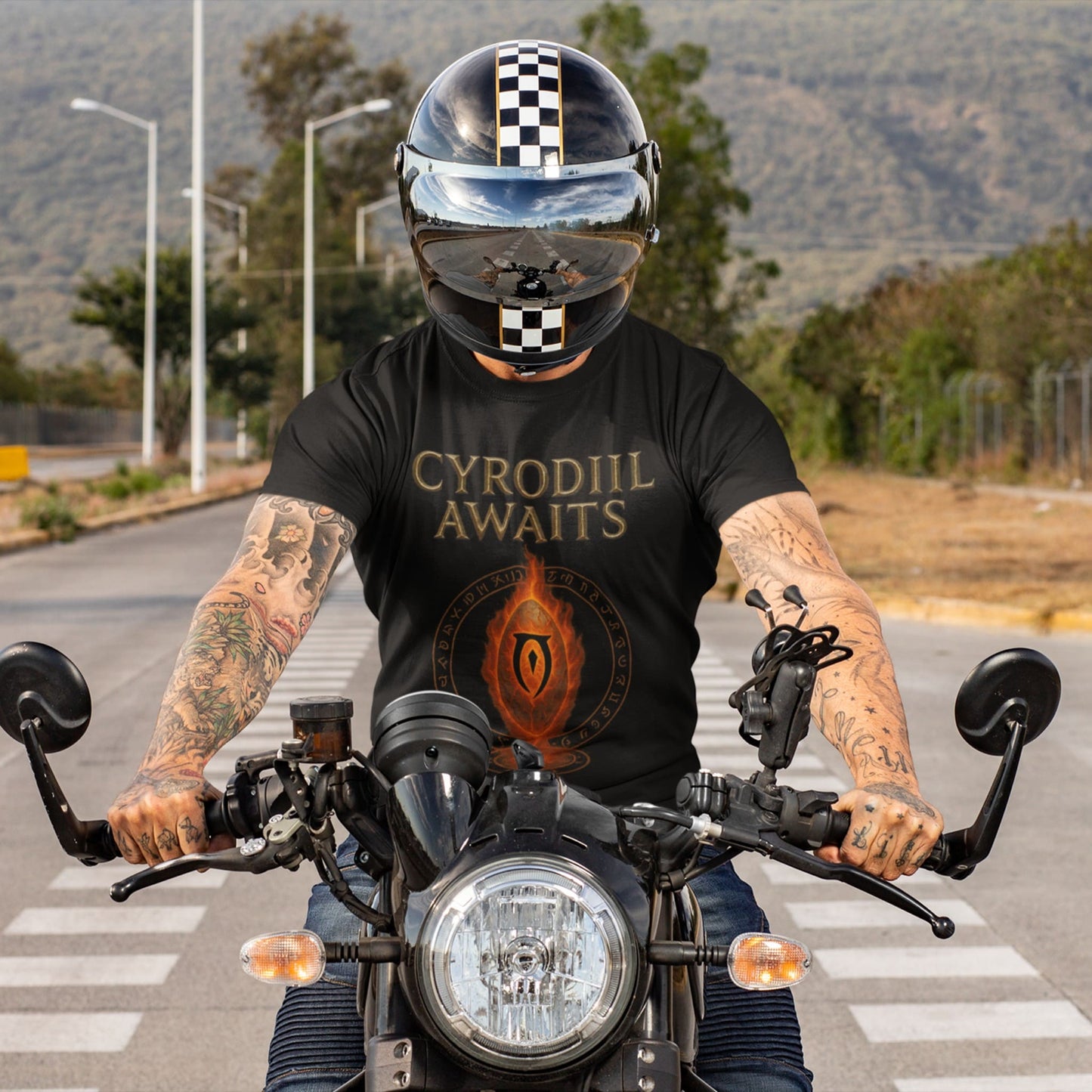 T-shirt Oblivion Cyrodiil Awaits – Hommage à Fiery Gate