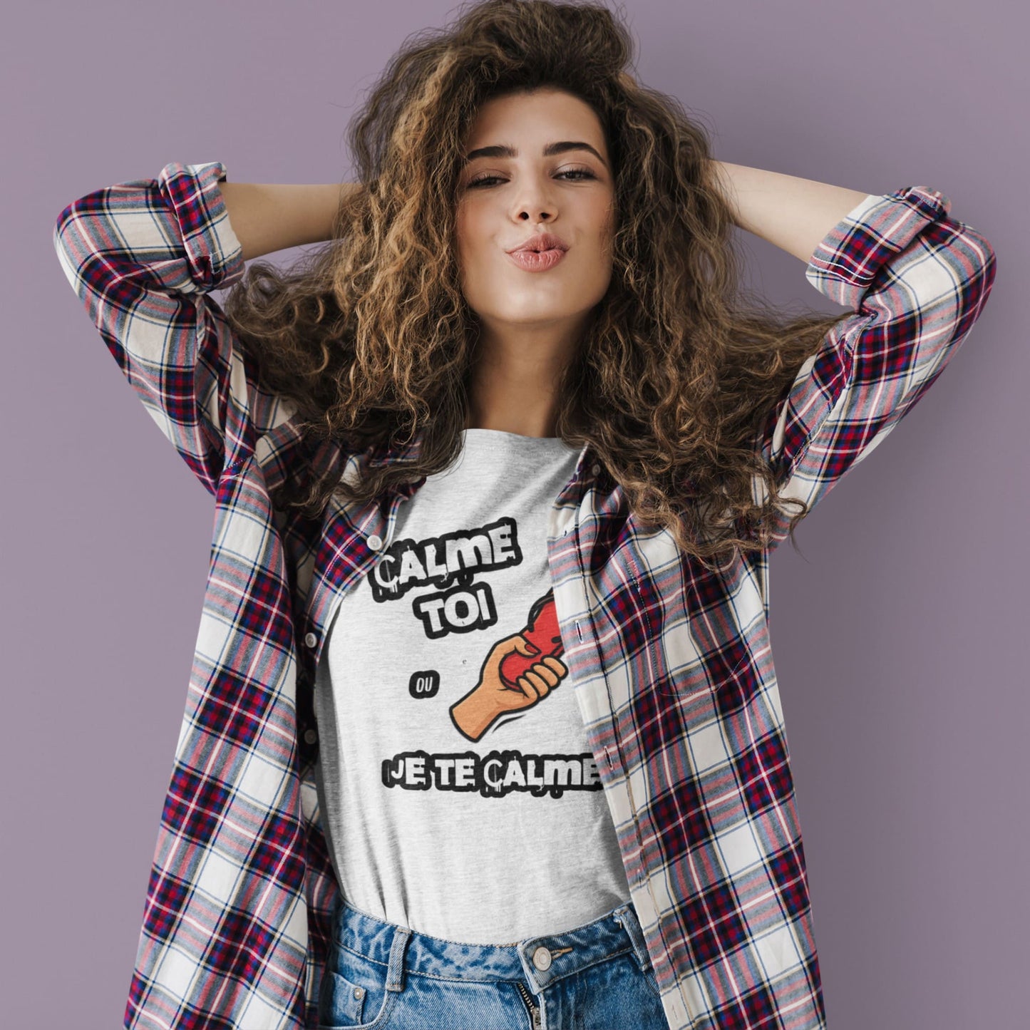 Calme toi ou je te calme Shirt – Funny French Women’s Tee