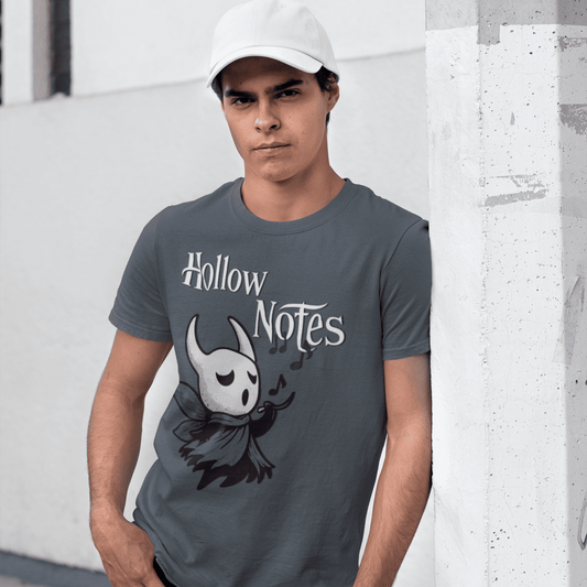 Hollow Notes T-Shirt – Cute Minimalist Fan Art Design – fan-made gamer merch by GenioGoods