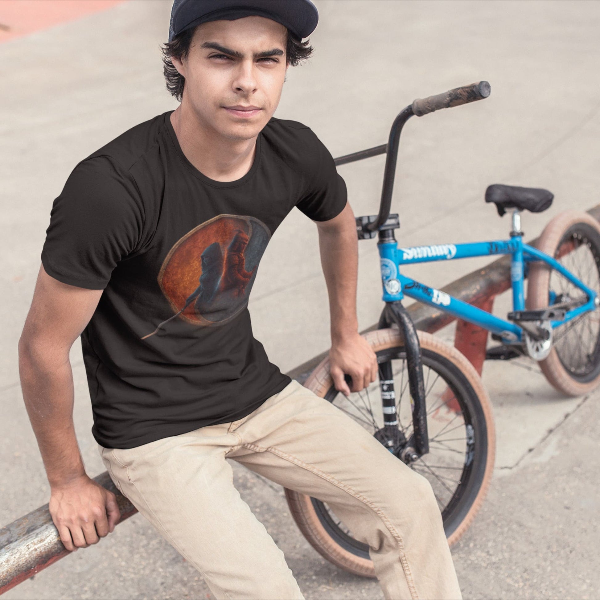 Assassin’s Creed Duality T-Shirt – Fire and Ice Tribute Edition – fan-made gamer merch by GenioGoods