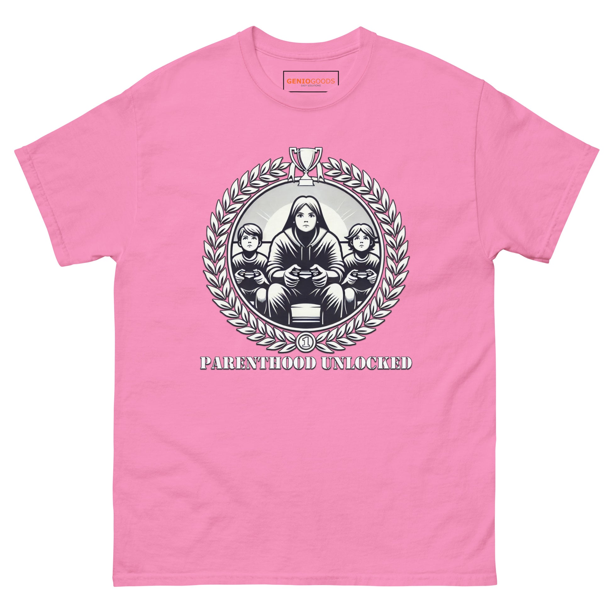 Parenthood Unlocked T-Shirt – Gamer Trophy for Parents