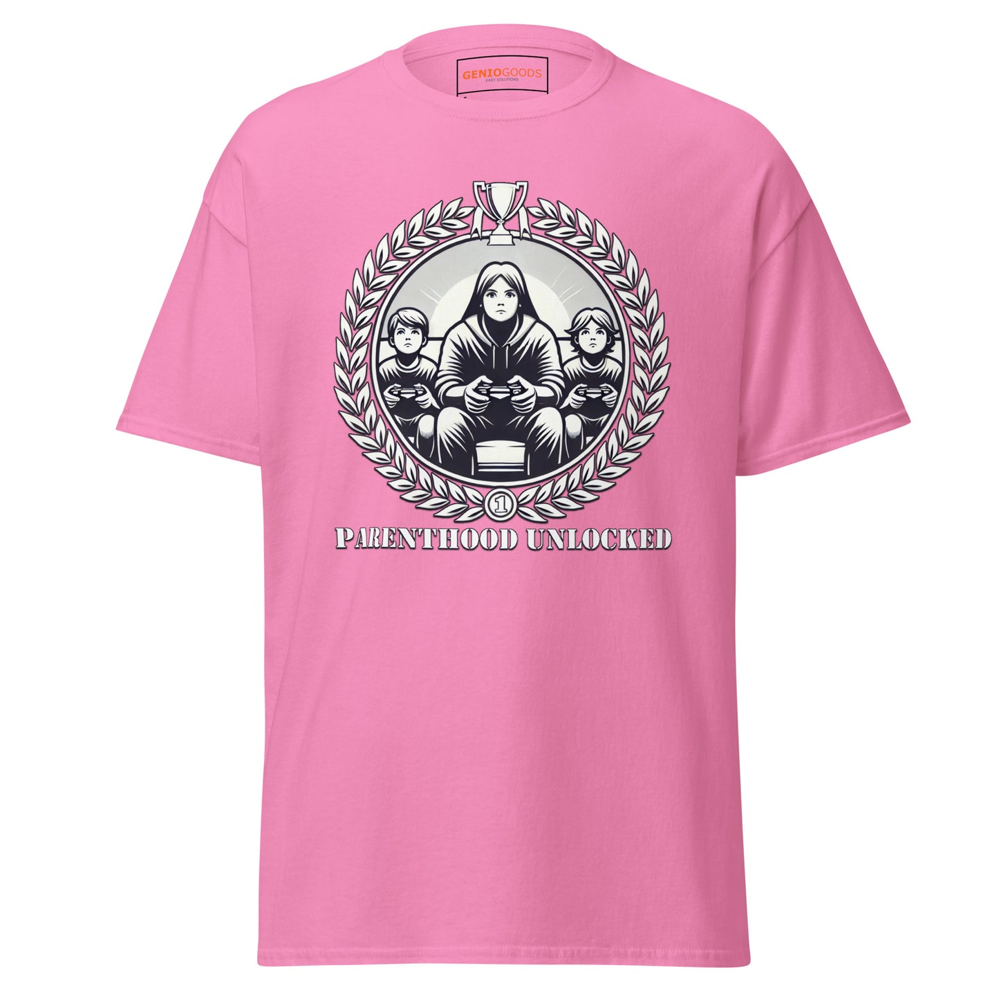 Parenthood Unlocked T-Shirt – Gamer Parent Trophy Tee gamer lifestyle clothing