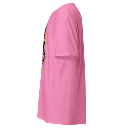 Side view of the Silksong Sherma T-Shirt inspired by Hollow Knight Silksong showing silhouette and sleeve detail