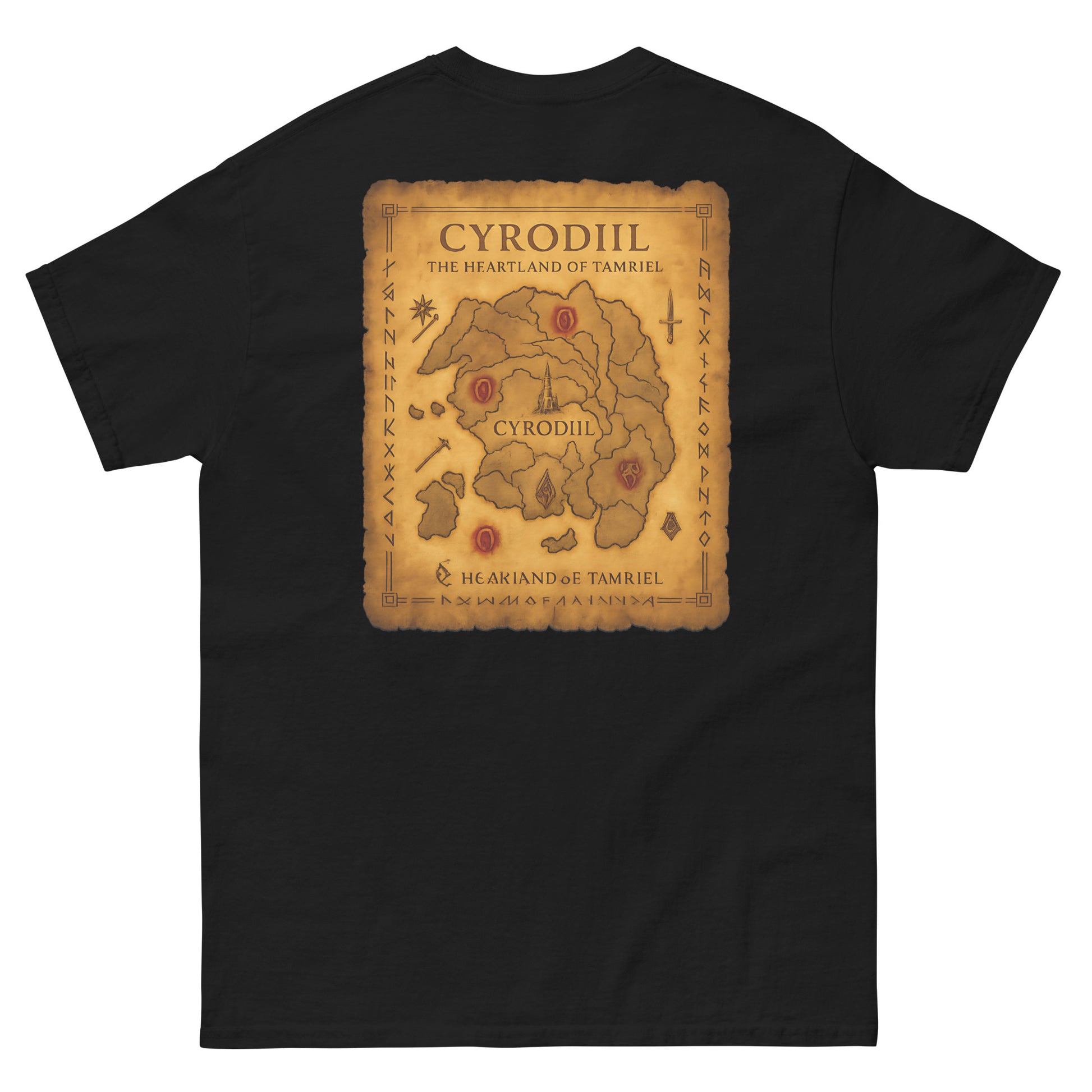 Oblivion Cyrodiil Map T-Shirt – Heartland of Tamriel