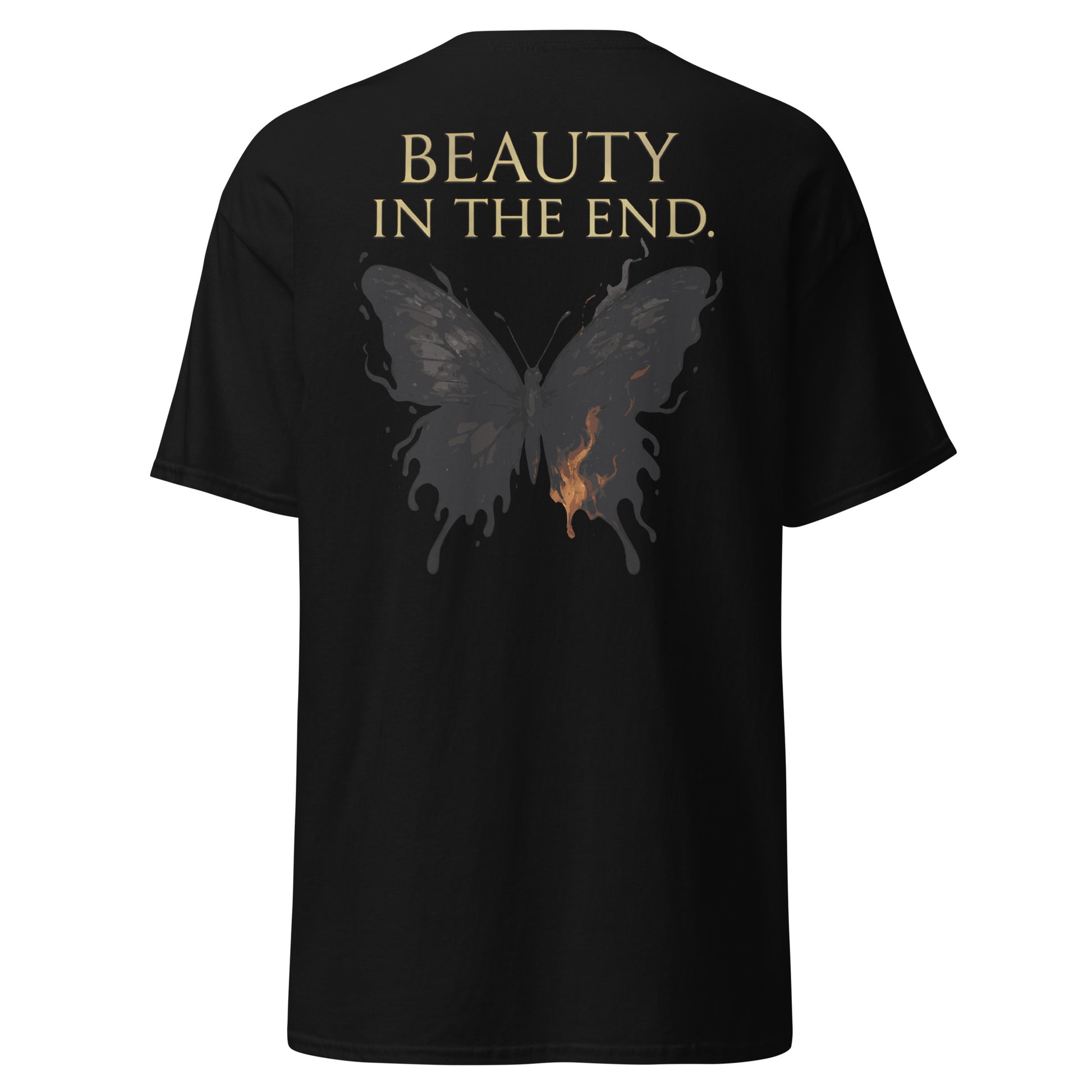 Dark Fantasy T-Shirt – Beauty in the End Inspired by Clair Obscur 33 – fan-made gamer merch by GenioGoods