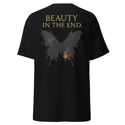 Dark Fantasy T-Shirt – Beauty in the End Inspired by Clair Obscur 33 – fan-made gamer merch by GenioGoods