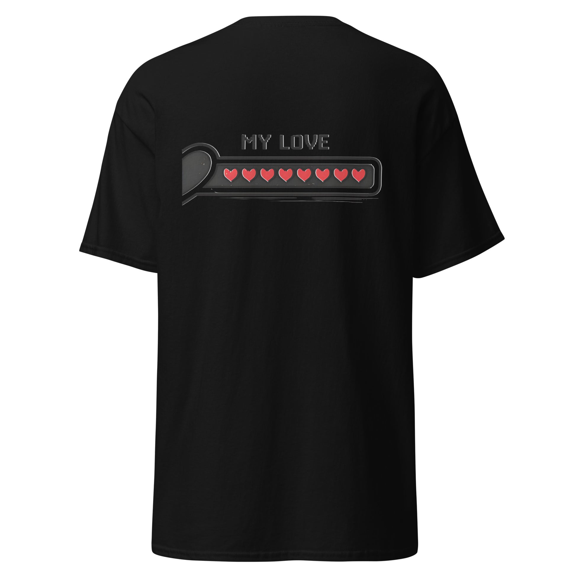 Love bar couple t-shirt – My love design matching gaming apparel