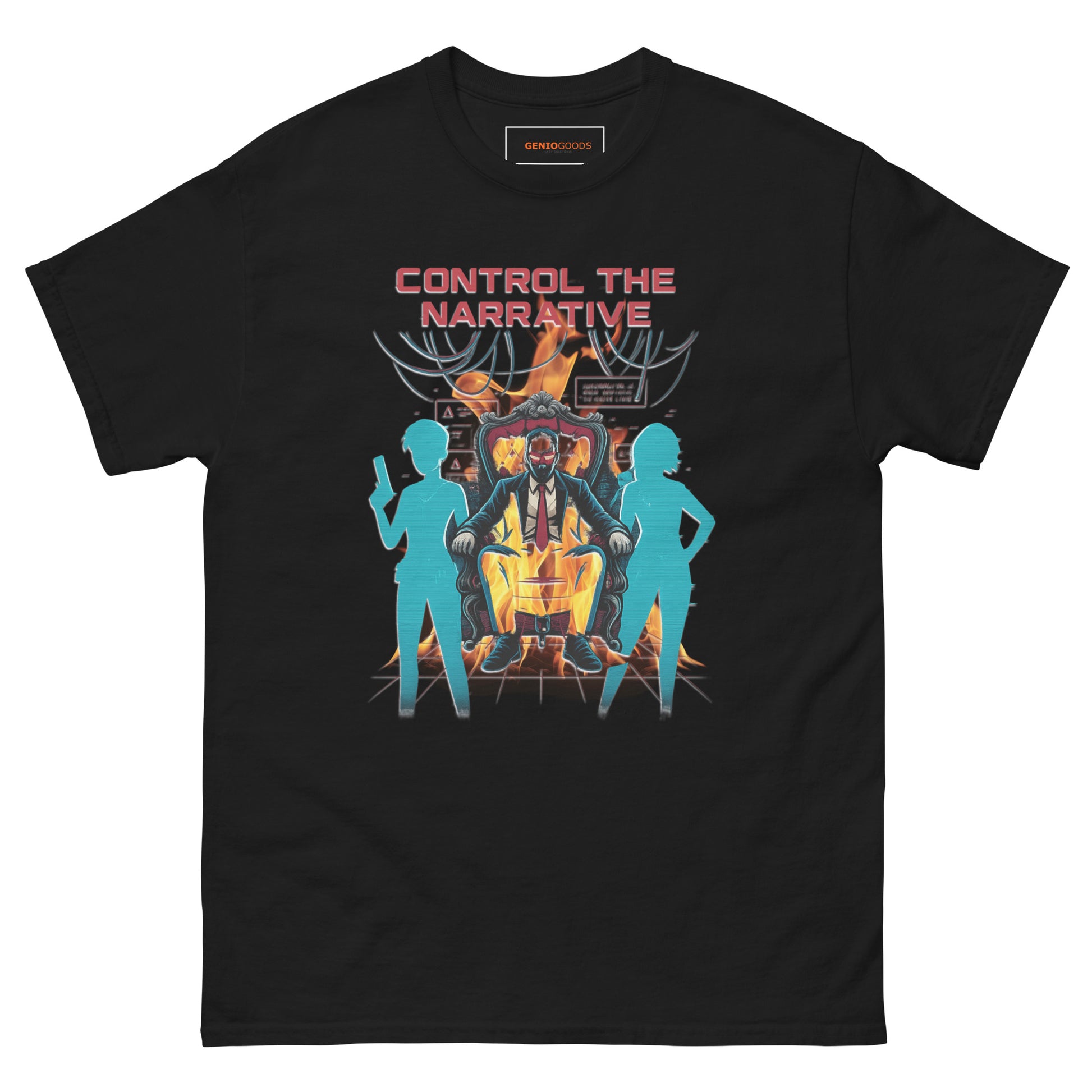 Control the Narrative T-Shirt – Dystopian Gamer Art