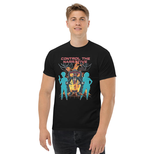Control the Narrative T-Shirt – Dystopian Gamer Art