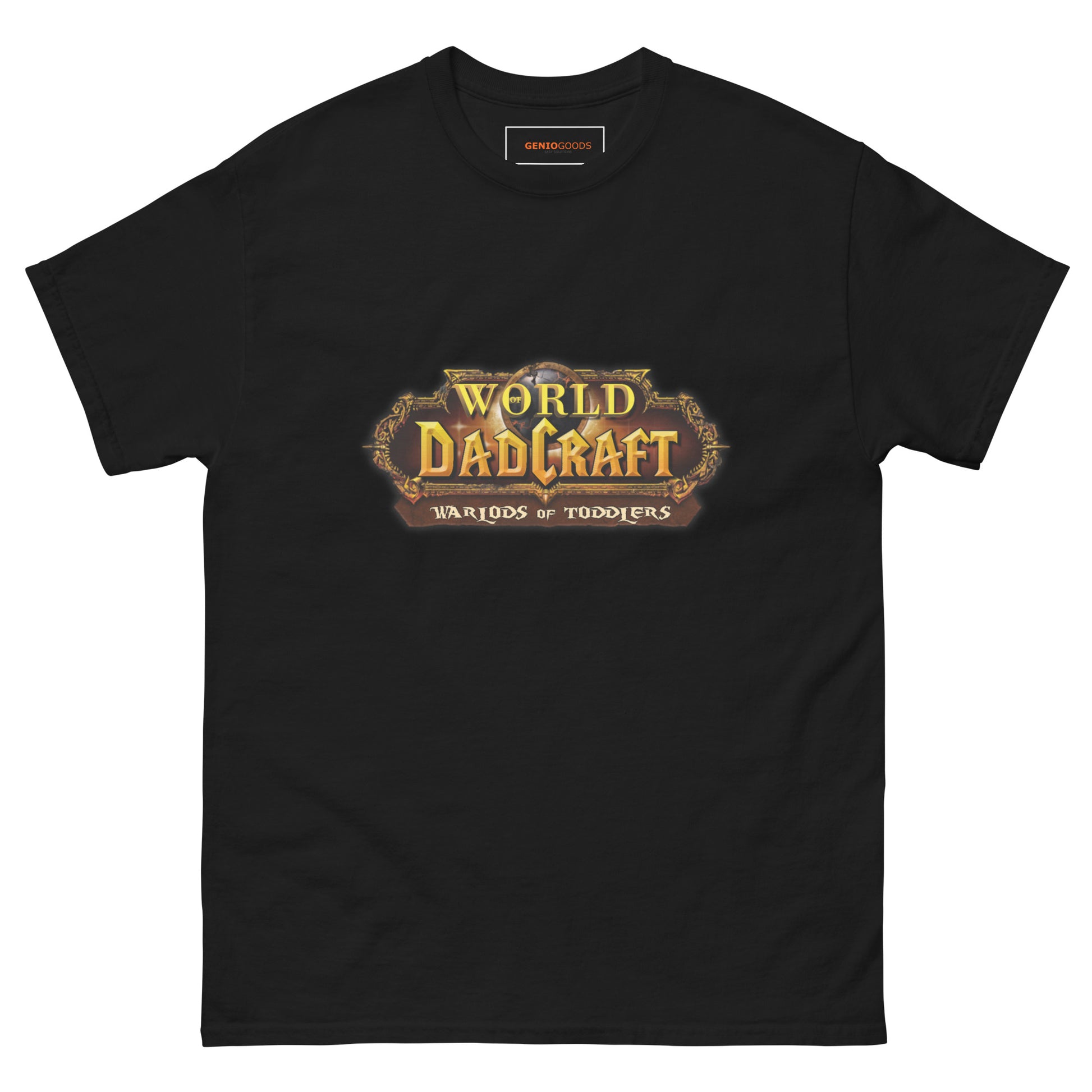 World of Dadcraft T-Shirt – Gamer Dad Parody for Toddlers