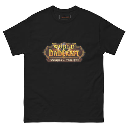 World of Dadcraft T-Shirt – Gamer Dad Parody for Toddlers