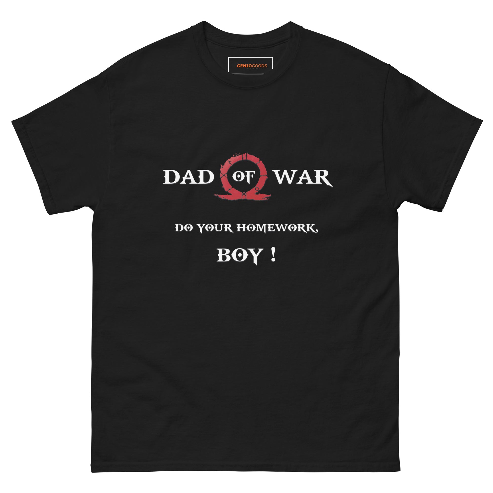 Dad of War T-Shirt – Gamer Father Parody for Kratos Fans