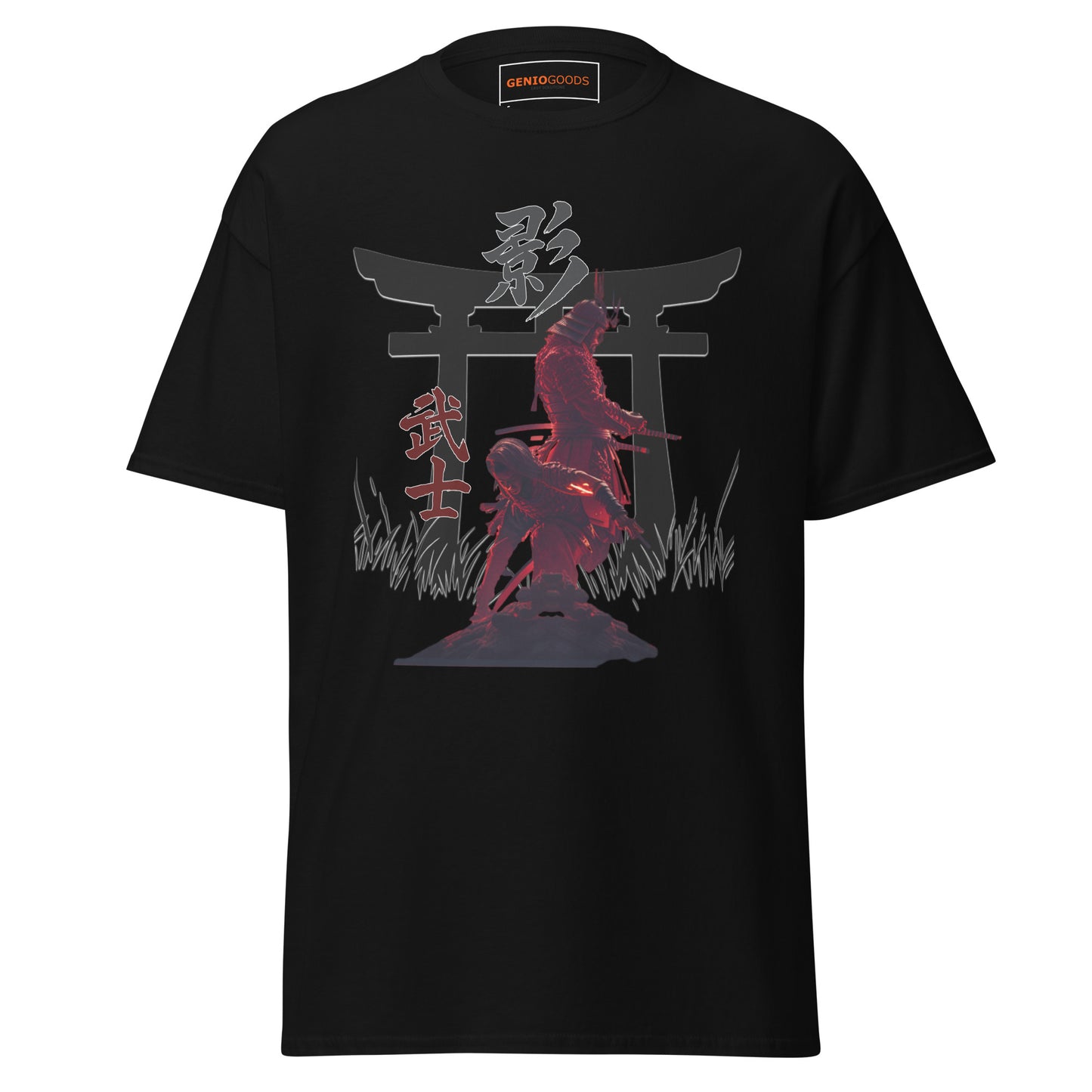 Ninja Samurai T-Shirt – Torii Alliance Tribute, Creed Shadows Fan Art – fan-made gamer merch by GenioGoods