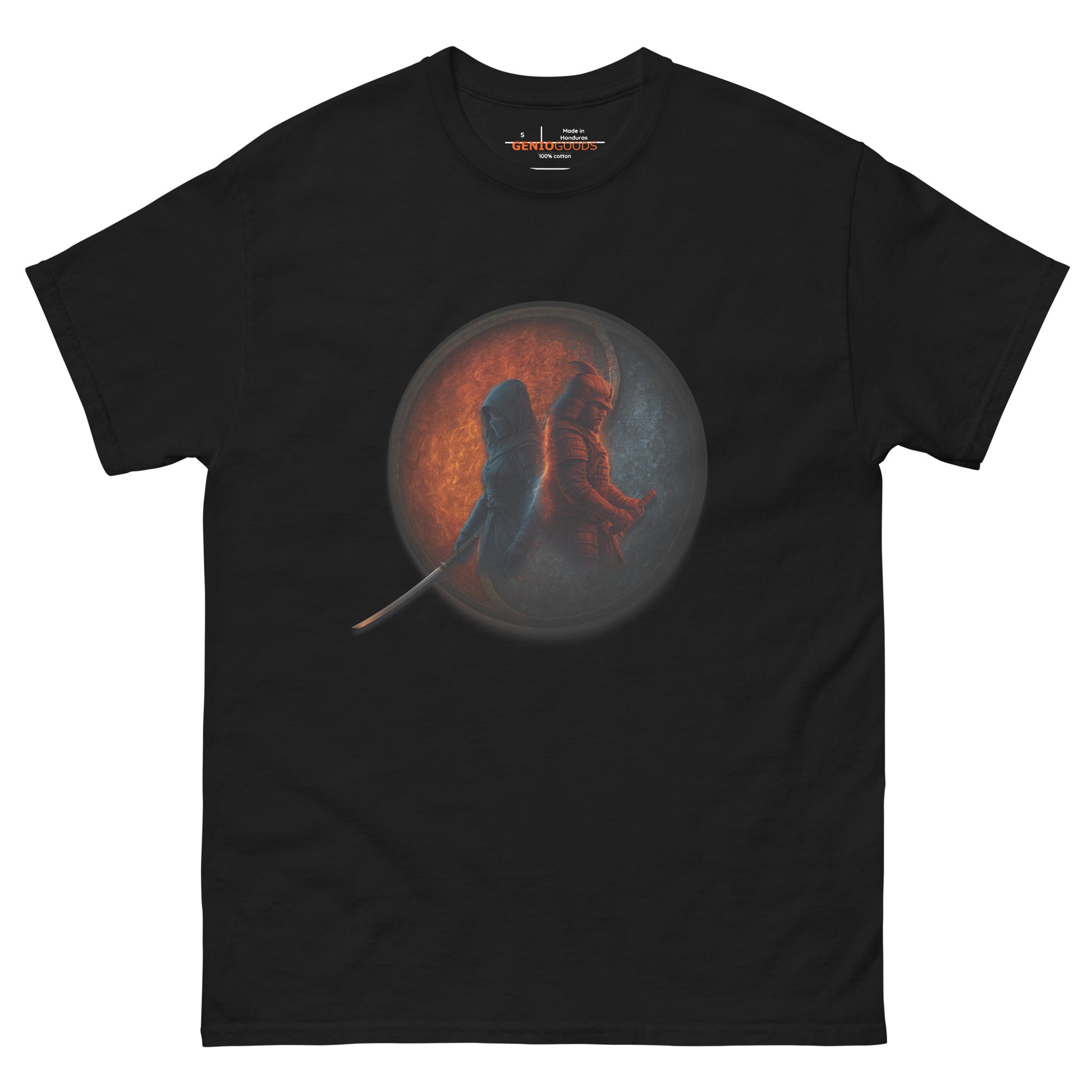 Assassin’s Creed Duality T-Shirt – Fire and Ice Tribute Edition – fan-made gamer merch by GenioGoods