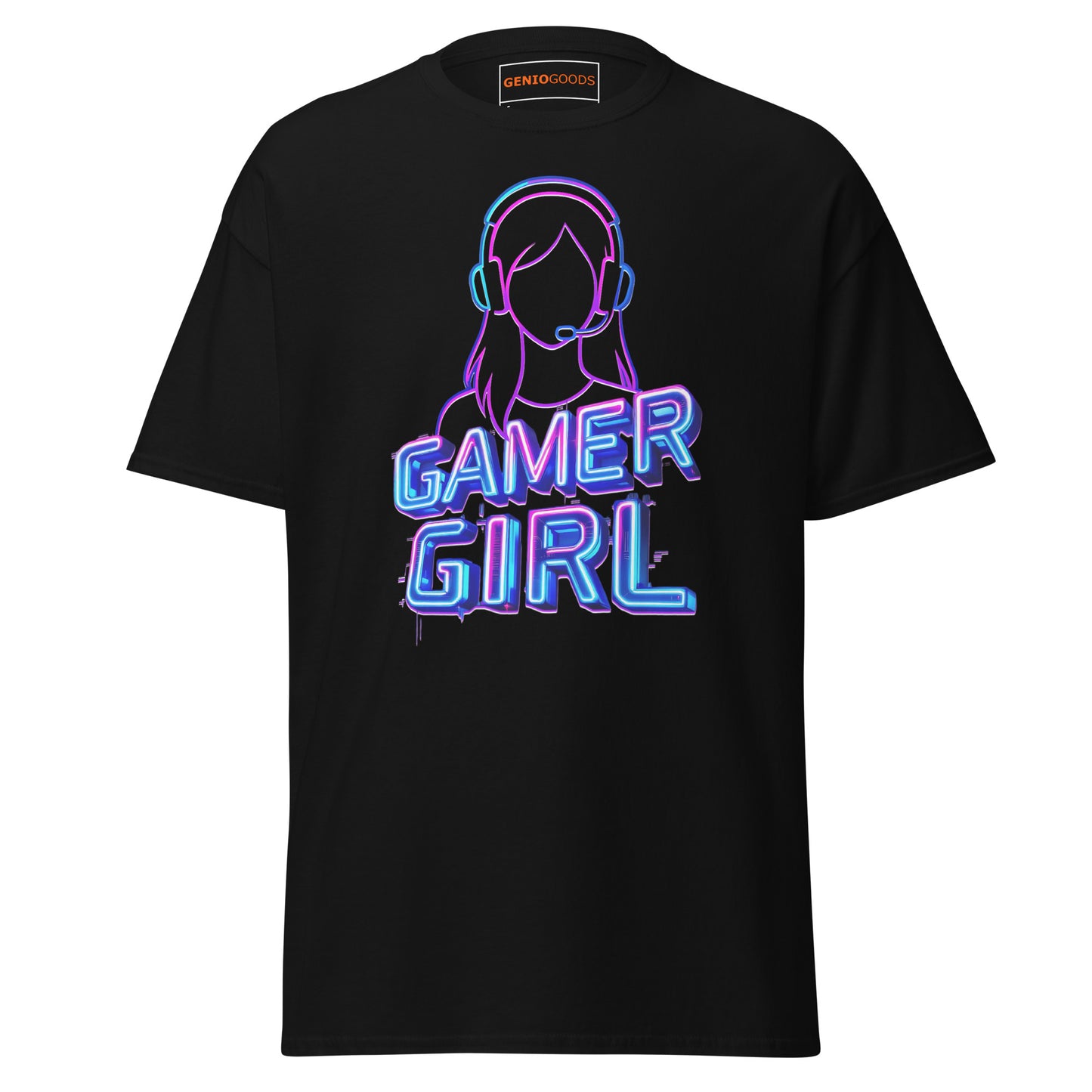 Gamer Girl T-Shirt – Neon Aesthetic Gaming Style Tee – original gamer merch by GenioGoods