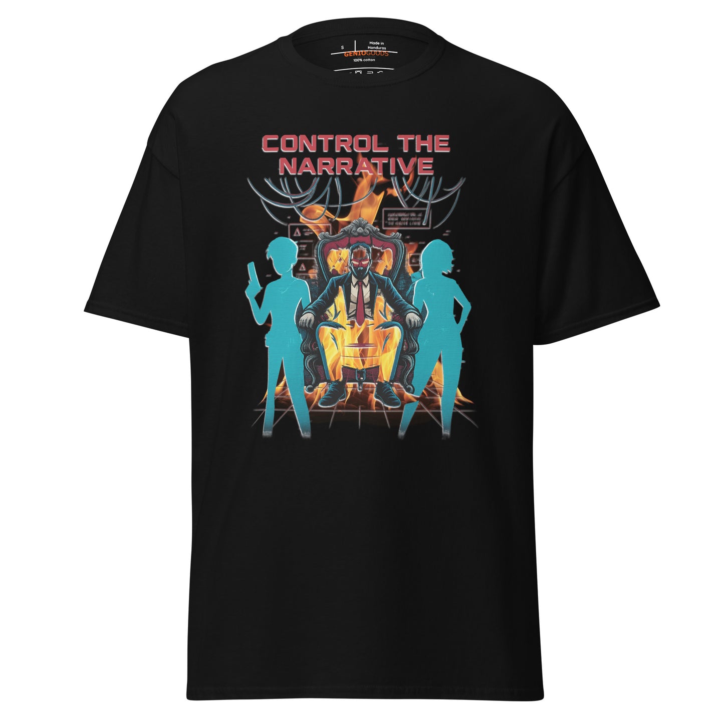 Split Fiction Control the Narrative Dystopian Tee | Fire Edition