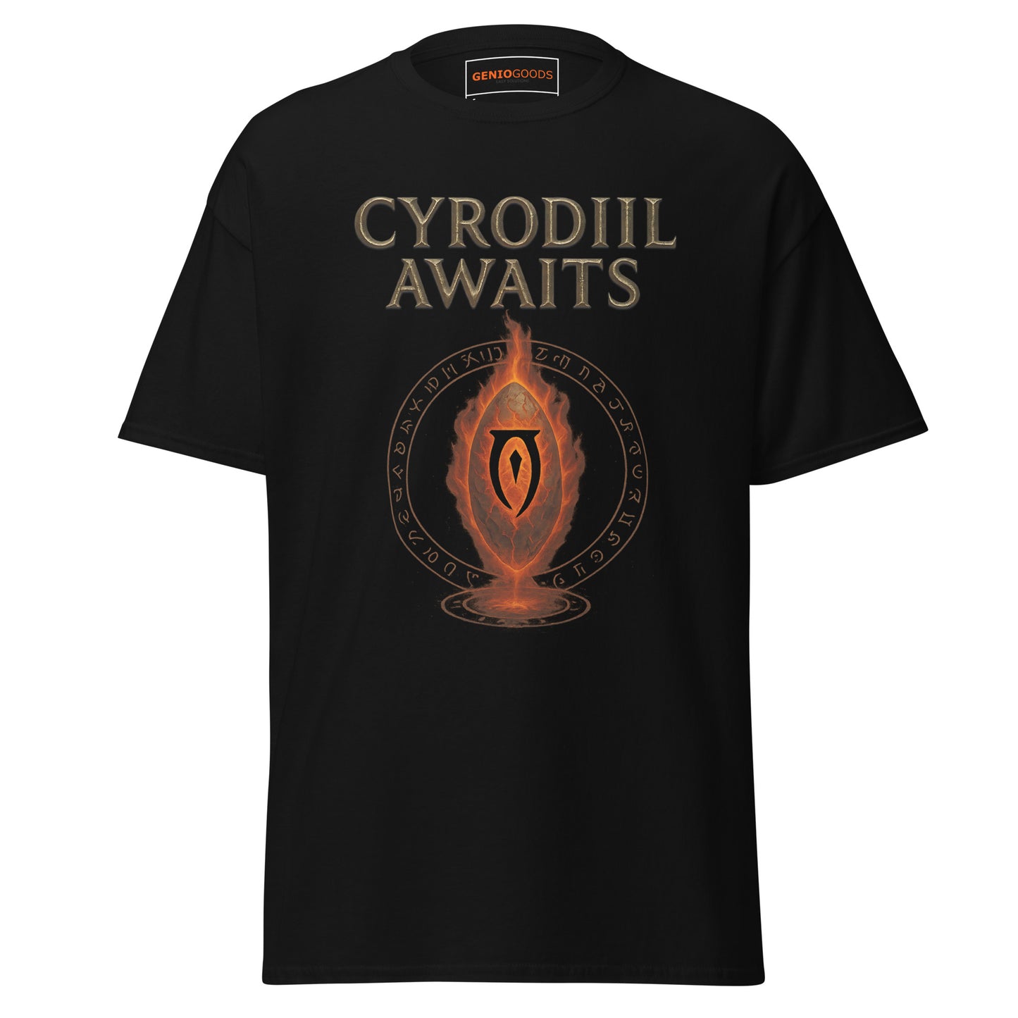Oblivion Cyrodiil Awaits Shirt – Fiery Gate Design