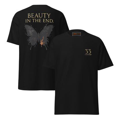 Dark Fantasy T-Shirt – Beauty in the End Inspired by Clair Obscur 33 – fan-made gamer merch by GenioGoods