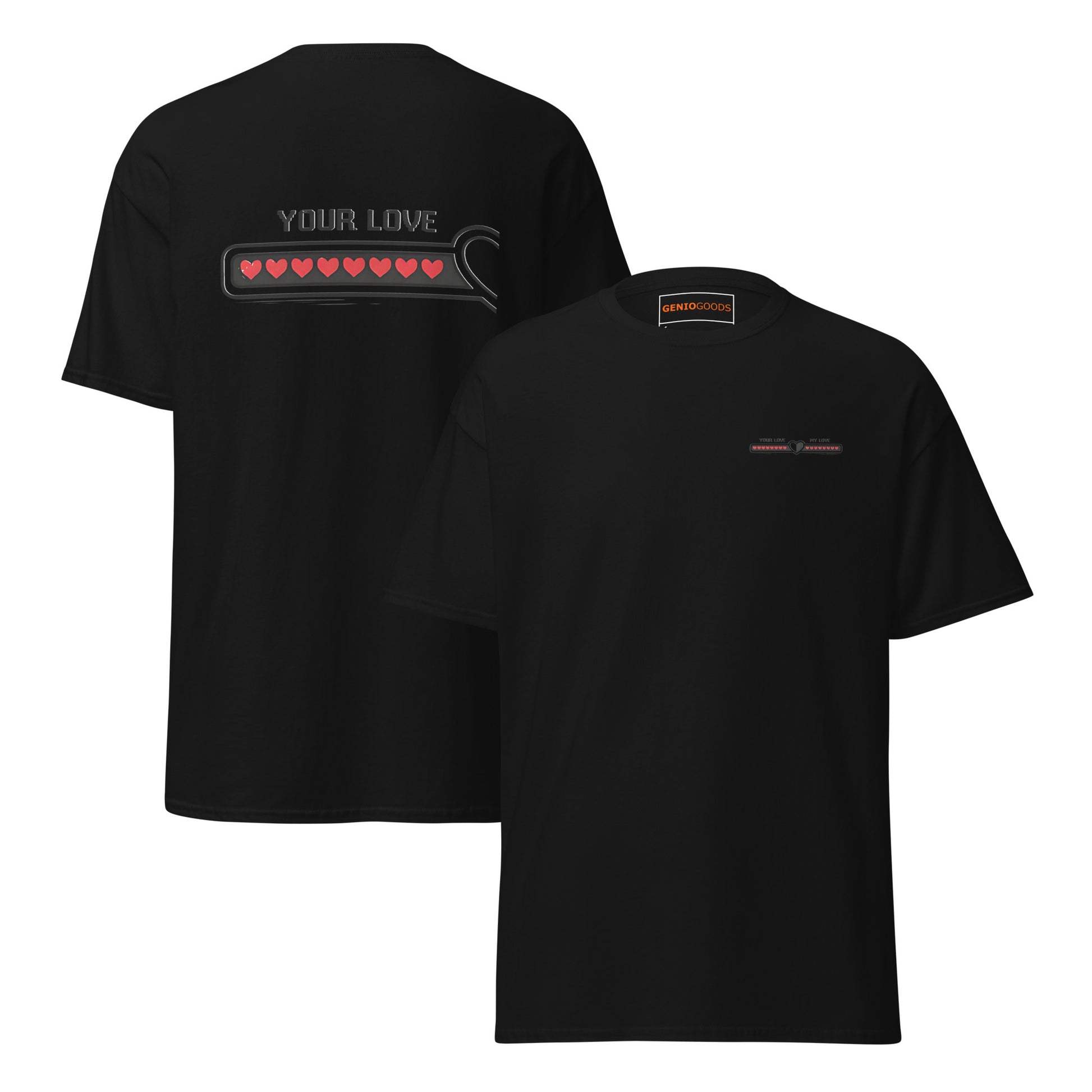 Love bar couple t-shirt – Your Love matching gaming apparel