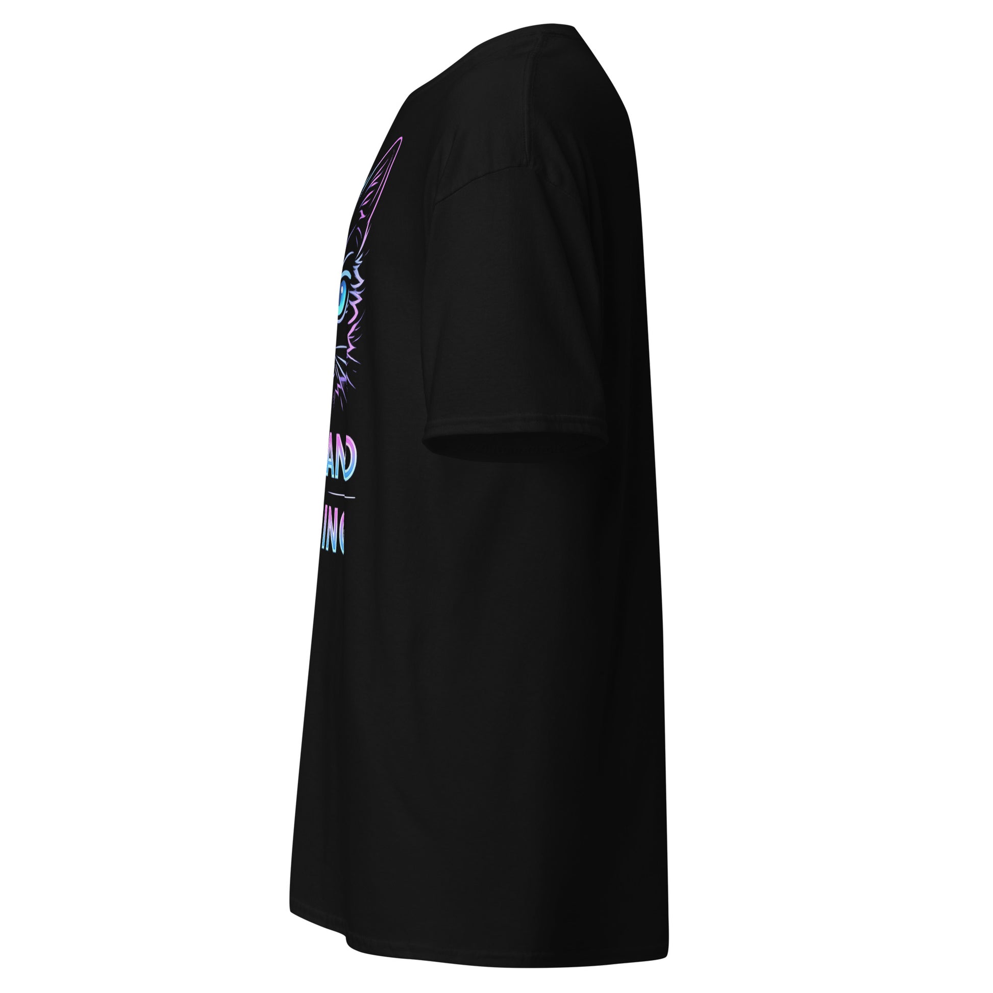 Cats and Gaming T-Shirt – Neon Gamer Cat Aesthetic – original gamer merch by GenioGoods