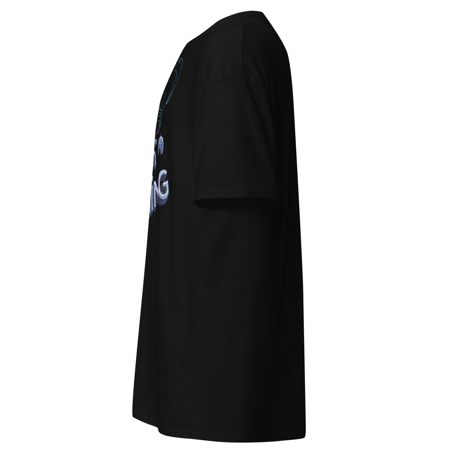 Shh I'm Gaming T-Shirt – Neon Funny Gamer Quote Design – original gamer merch by GenioGoods