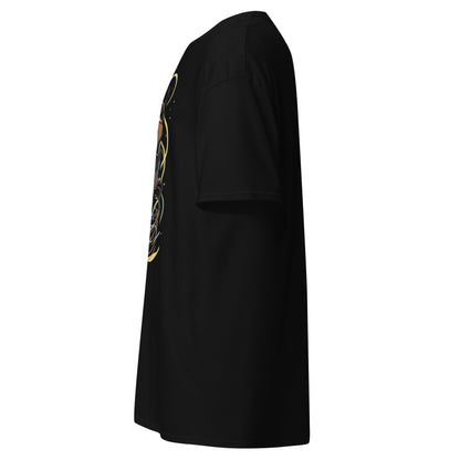 Side view of the Silksong Sherma T-Shirt inspired by Hollow Knight Silksong showing clean silhouette and sleeve structure