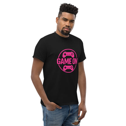 Game On Pink T-Shirt – Neon Unisex Gamer Cotton Tee
