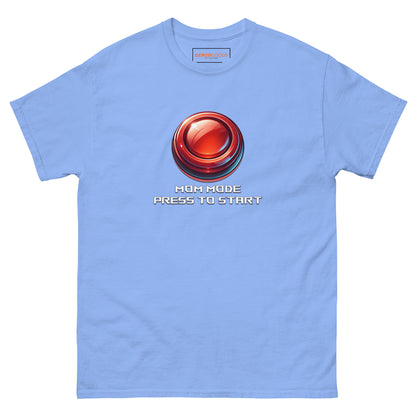 Mom Mode T-Shirt – Funny Gamer Start Button Shirt for Moms