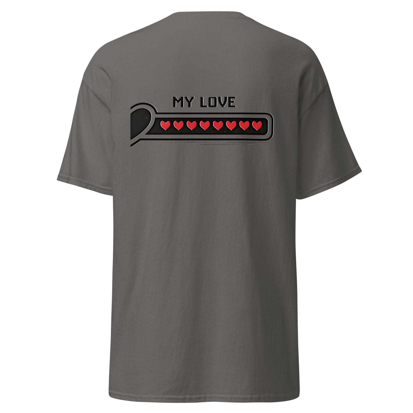 Love bar couple t-shirt – My love design matching gaming apparel