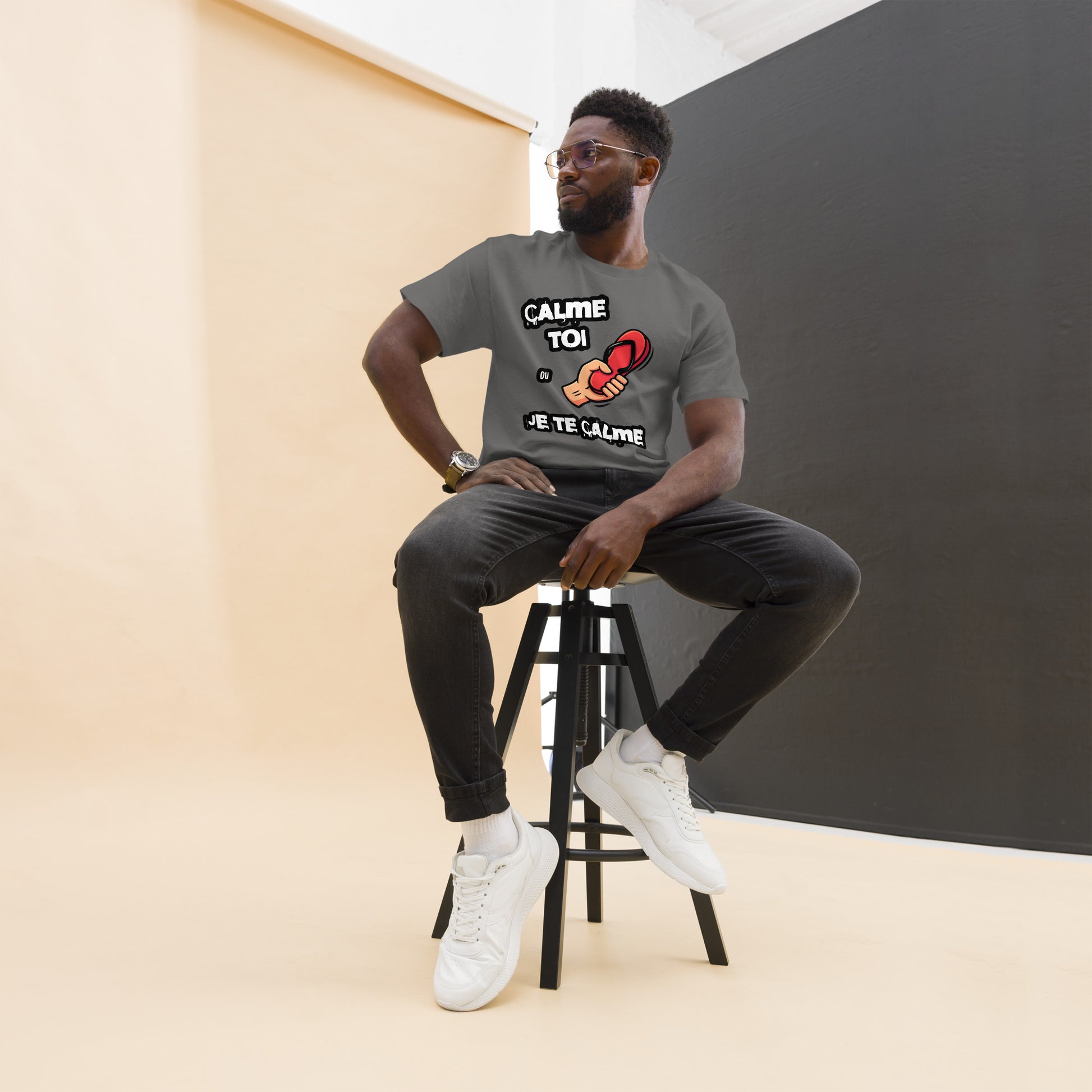 Calme Toi Ou Je Te Calme T-Shirt – French Meme Tee