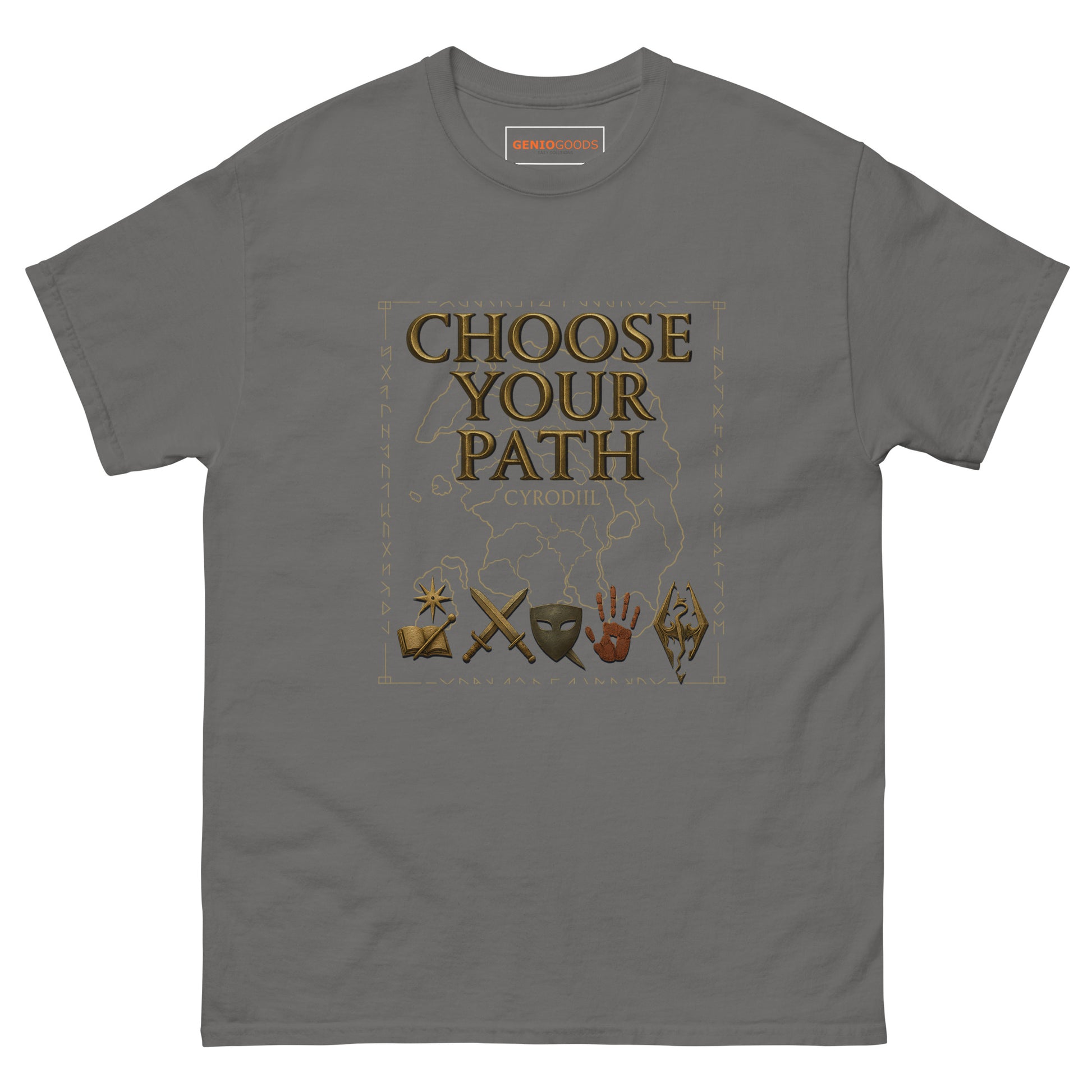 Oblivion Choose Your Path T-Shirt – Cyrodiil Map Design