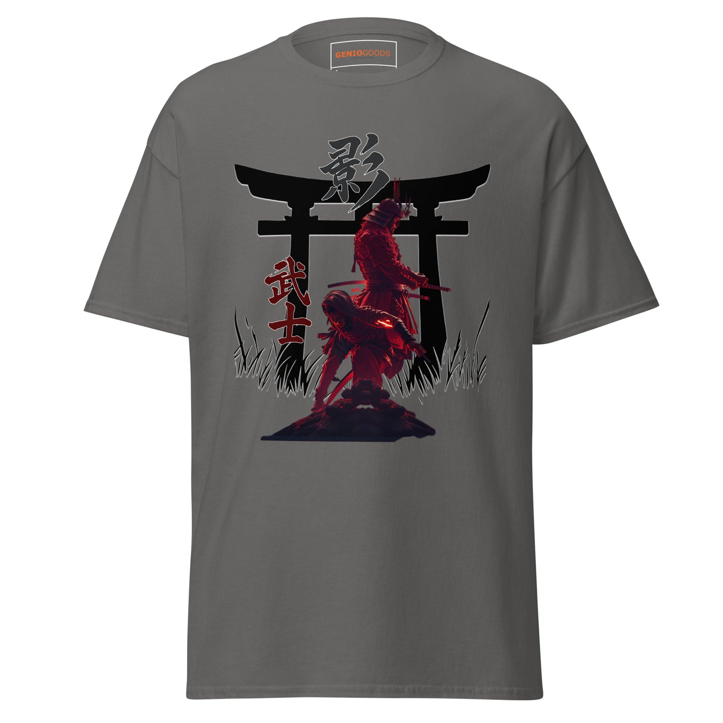 Ninja Samurai T-Shirt – Torii Alliance Tribute, Creed Shadows Fan Art – fan-made gamer merch by GenioGoods
