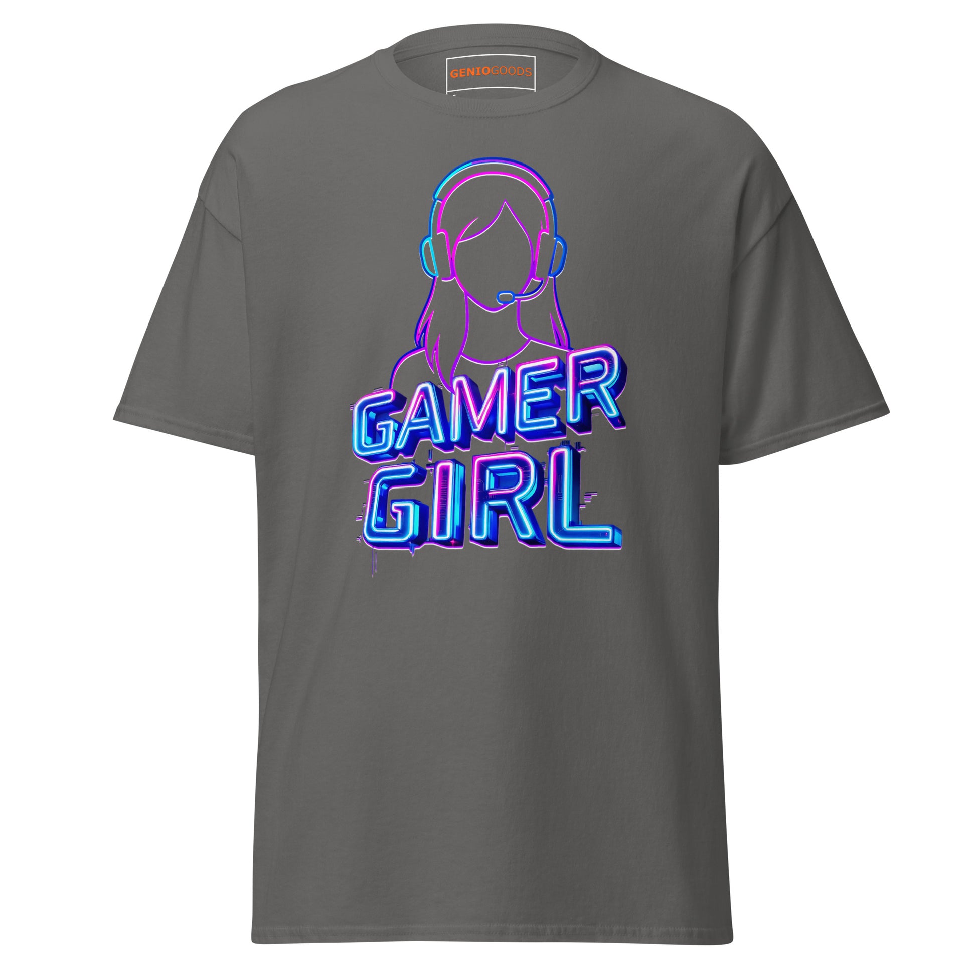 Gamer Girl T-Shirt – Neon Aesthetic Gaming Style Tee – original gamer merch by GenioGoods