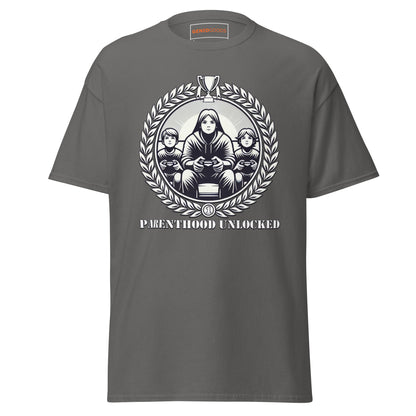Parenthood Unlocked T-Shirt – Gamer Parent Trophy Tee gamer lifestyle clothing