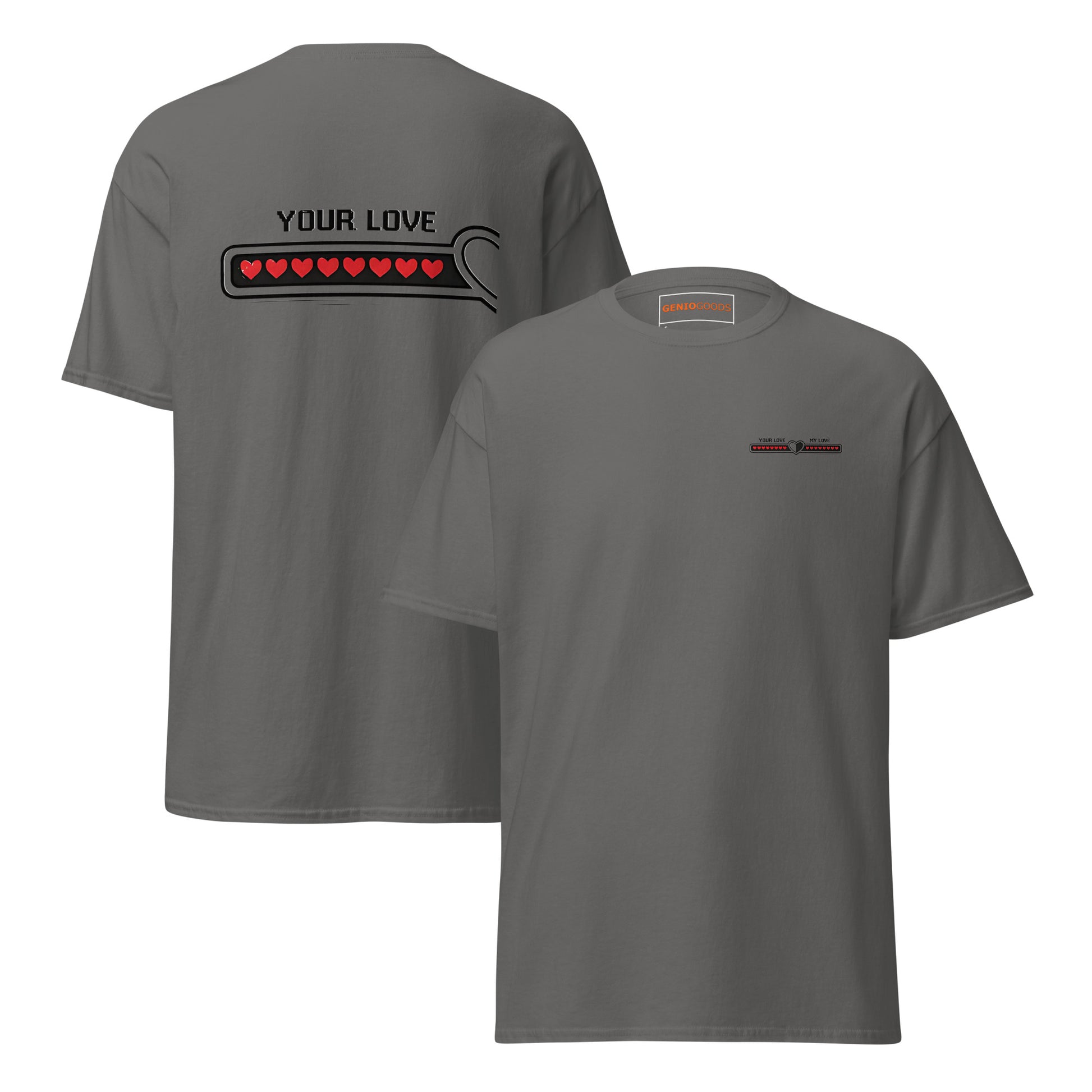 Love bar couple t-shirt – Your Love matching gaming apparel