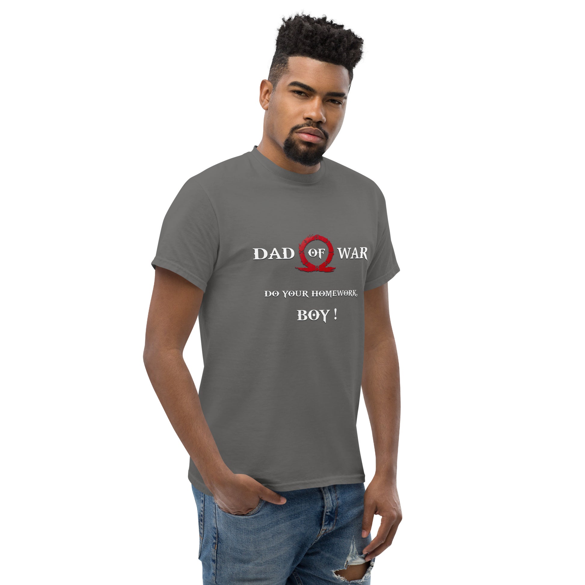 Dad of War T-Shirt – Gamer Father Parody for Kratos Fans