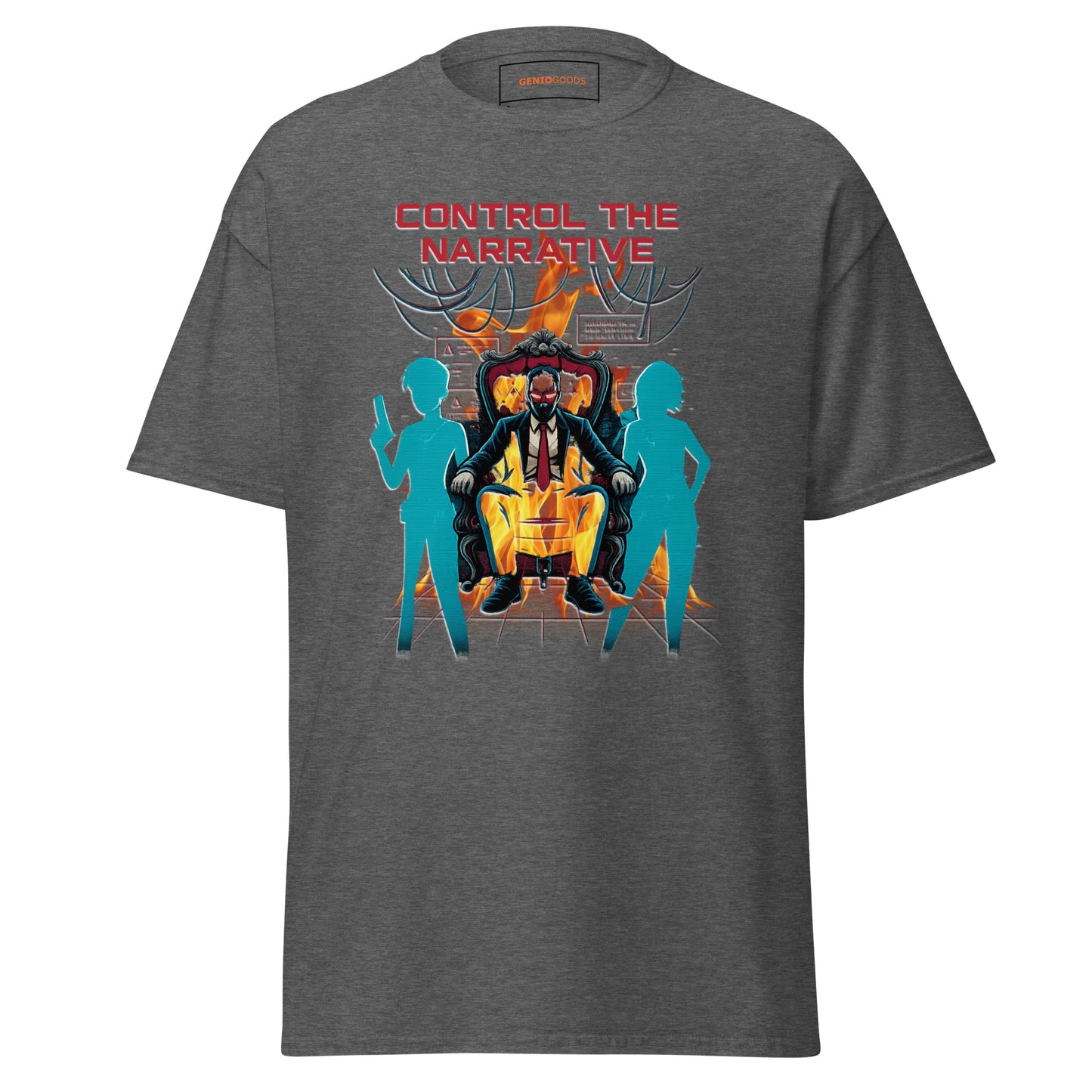 Split Fiction Control the Narrative Dystopian Tee | Fire Edition