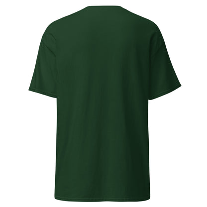 Back view of the green Nine Sols Under the Golden Sol character tee with clean black back and no visible print