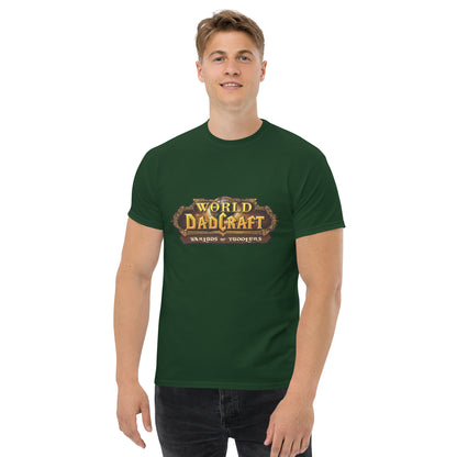 World of Dadcraft T-Shirt – Gamer Dad Parody for Toddlers