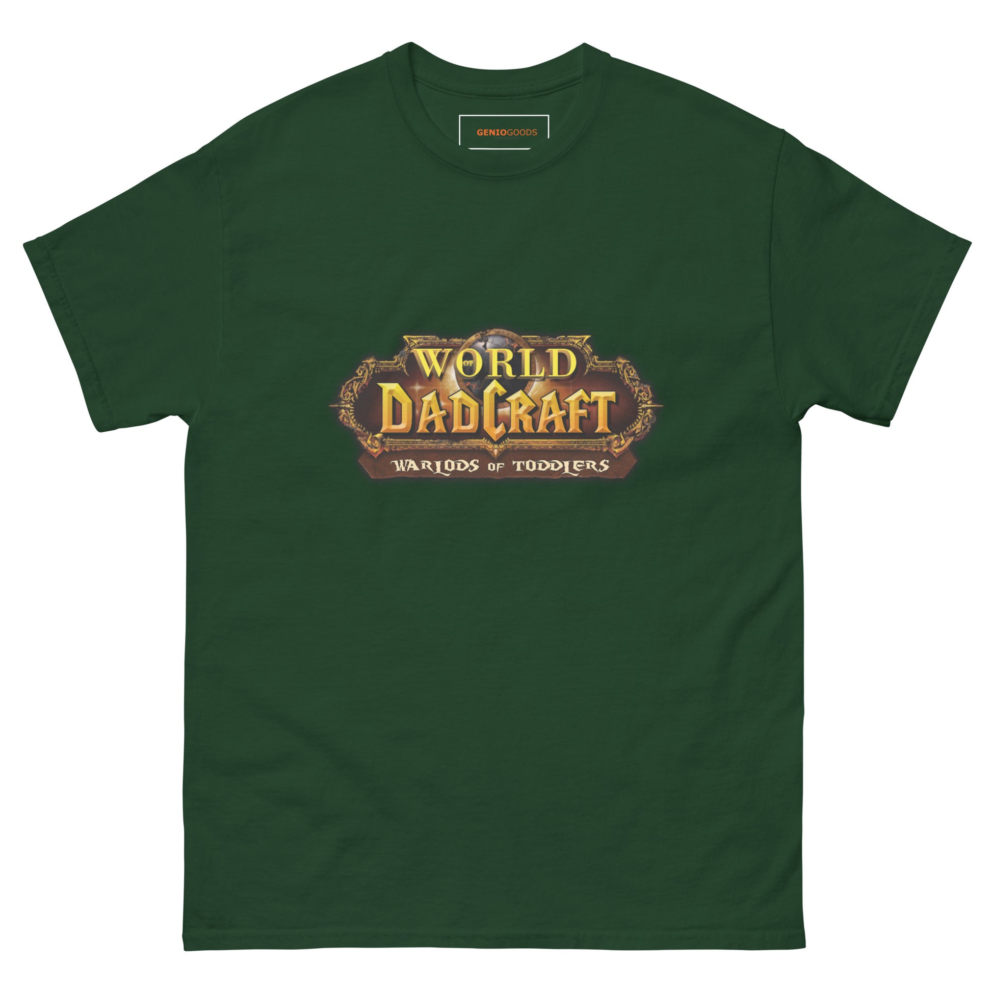 World of Dadcraft T-Shirt – Gamer Dad Parody for Toddlers