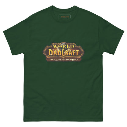 World of Dadcraft T-Shirt – Gamer Dad Parody for Toddlers