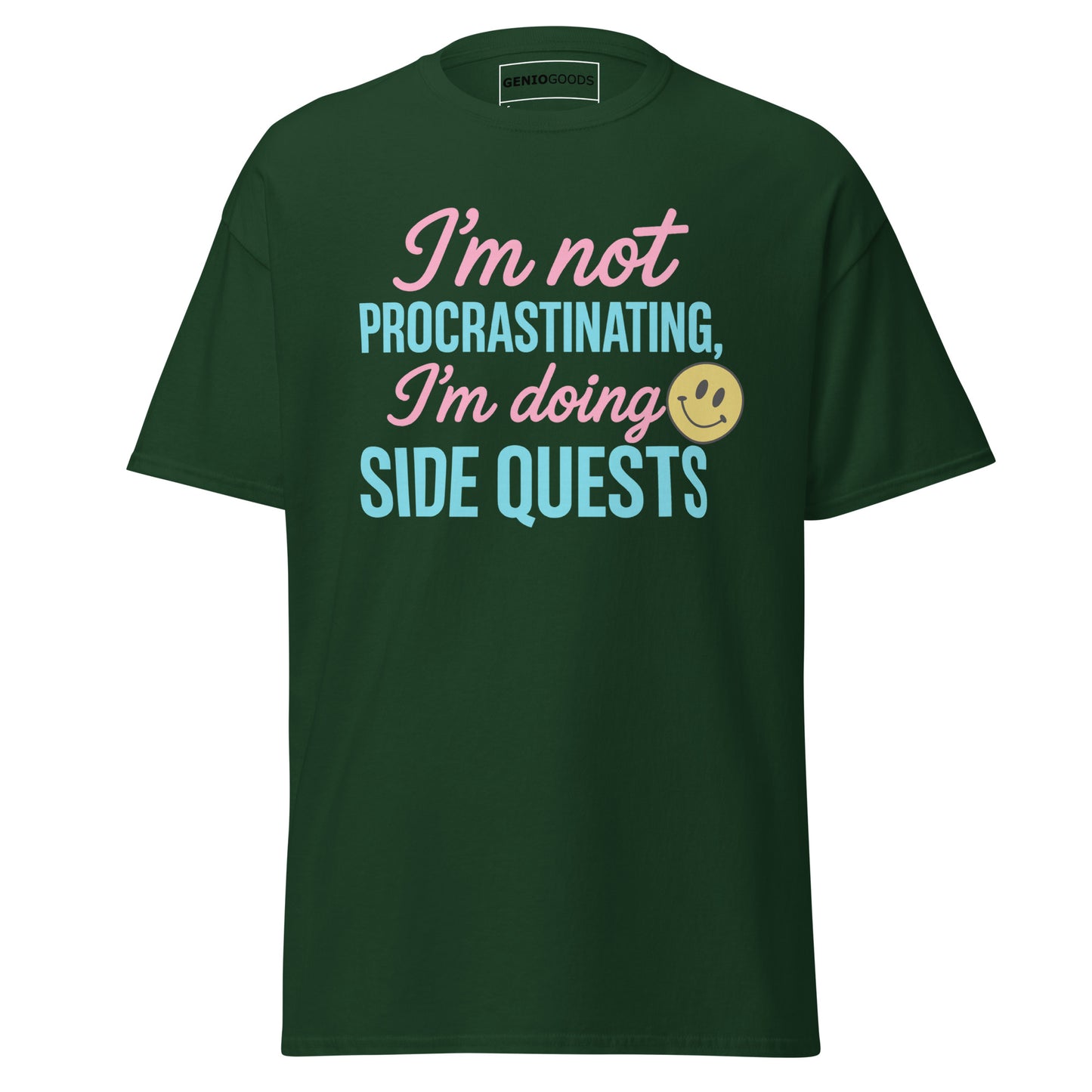 Side Quests T-Shirt – Funny Gamer Quote Aesthetic – original gamer merch by GenioGoods